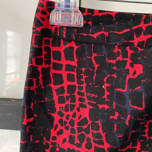 2 for $35 | DALIACOLLECTION Snake Pencil Skirt Red - Picture 2 of 4